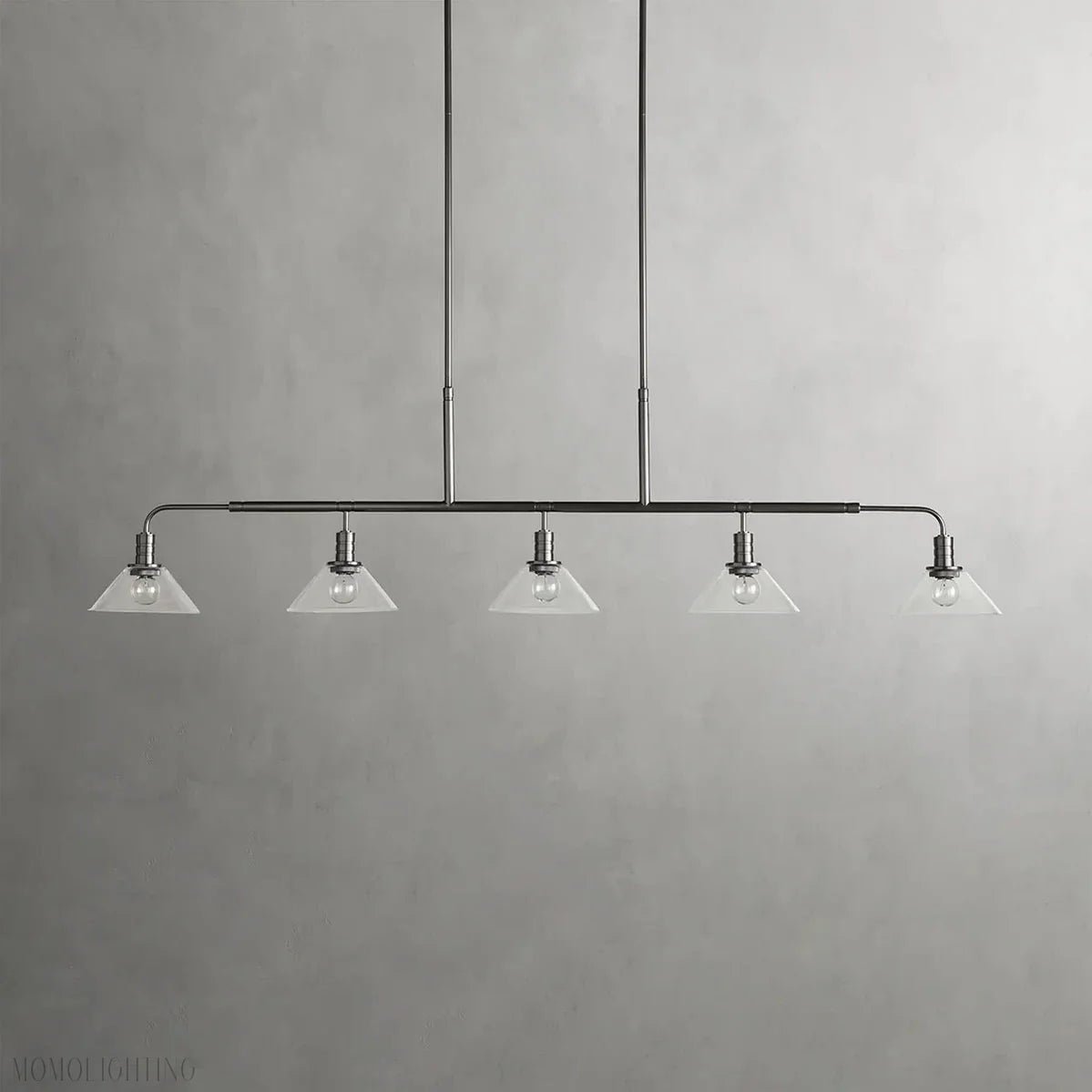 Art Glass Therona Linear Chandelier-Nobipets