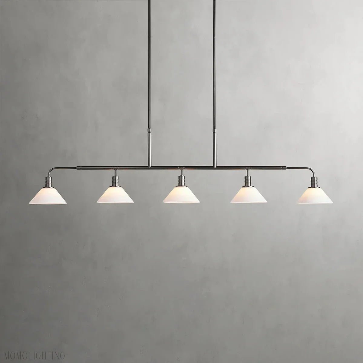 Art Glass Therona Linear Chandelier-Nobipets