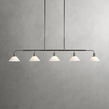 Art Glass Therona Linear Chandelier-Nobipets
