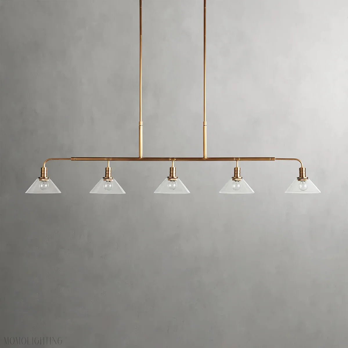 Art Glass Therona Linear Chandelier-Nobipets