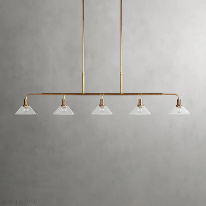 Art Glass Therona Linear Chandelier-Nobipets