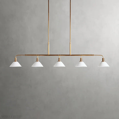 Art Glass Therona Linear Chandelier-Nobipets