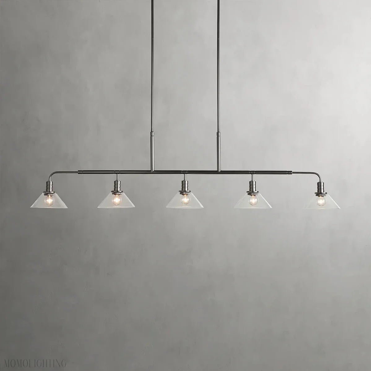 Art Glass Therona Linear Chandelier-Nobipets