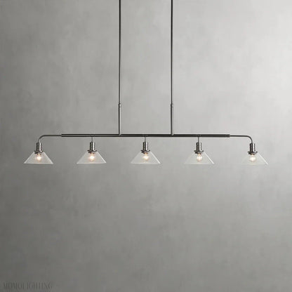 Art Glass Therona Linear Chandelier-Nobipets