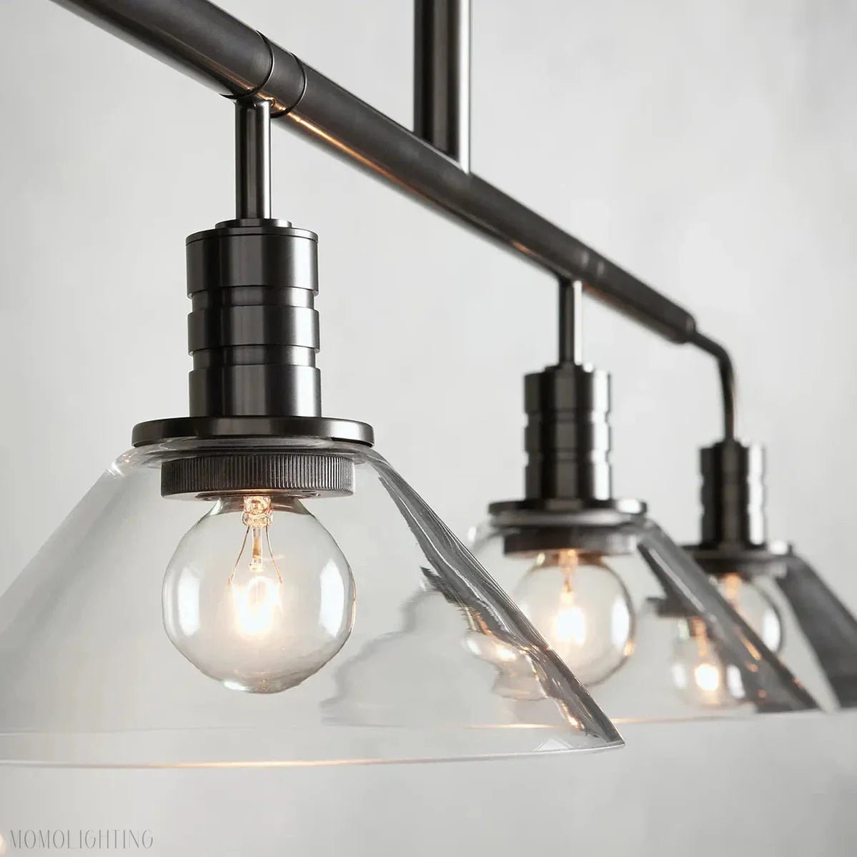 Art Glass Therona Linear Chandelier-Nobipets