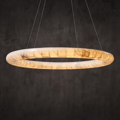Art Rivage Calcite Curve Ring Chandelier 32" 40" 60"-Nobipets