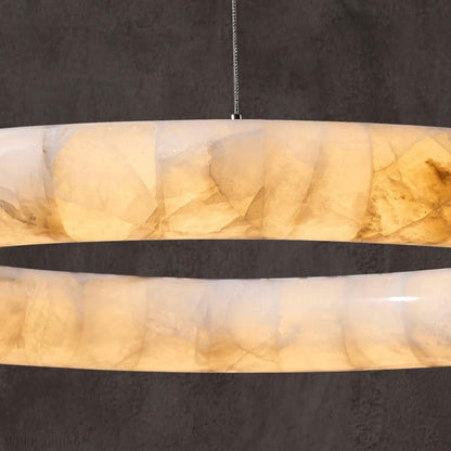 Art Rivage Calcite Curve Ring Chandelier 32" 40" 60"-Nobipets