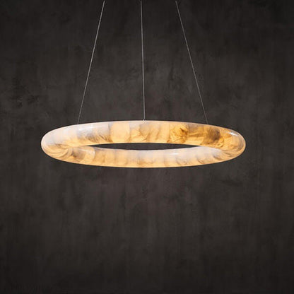 Art Rivage Calcite Curve Ring Chandelier 32" 40" 60"-Nobipets