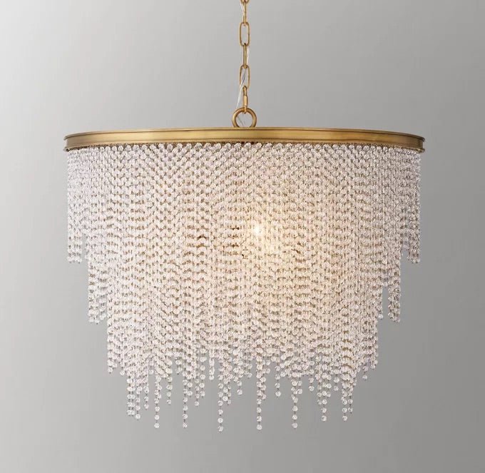 ATHENA CRYSTAL LARGE PENDANT 28”D