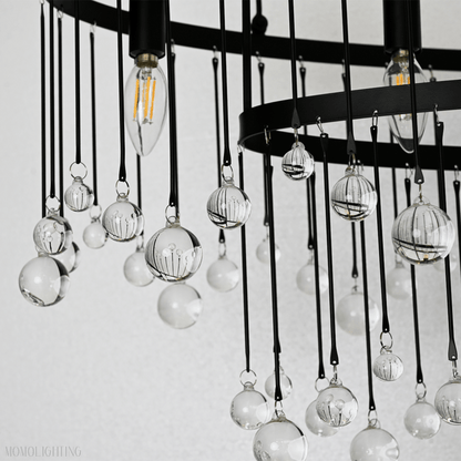 Aubrey 7 Light Oval Chandelier-Nobipets