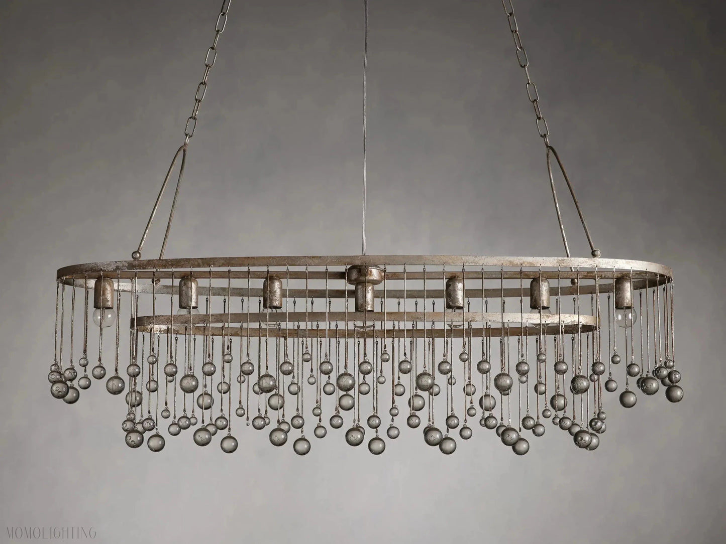 Aubrey 7 Light Oval Chandelier-Nobipets