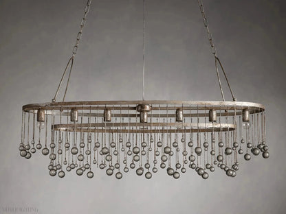 Aubrey 7 Light Oval Chandelier-Nobipets