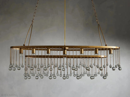 Aubrey 7 Light Oval Chandelier-Nobipets