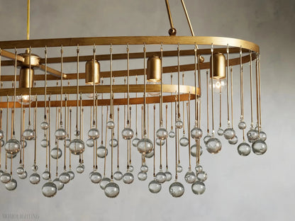 Aubrey 7 Light Oval Chandelier-Nobipets