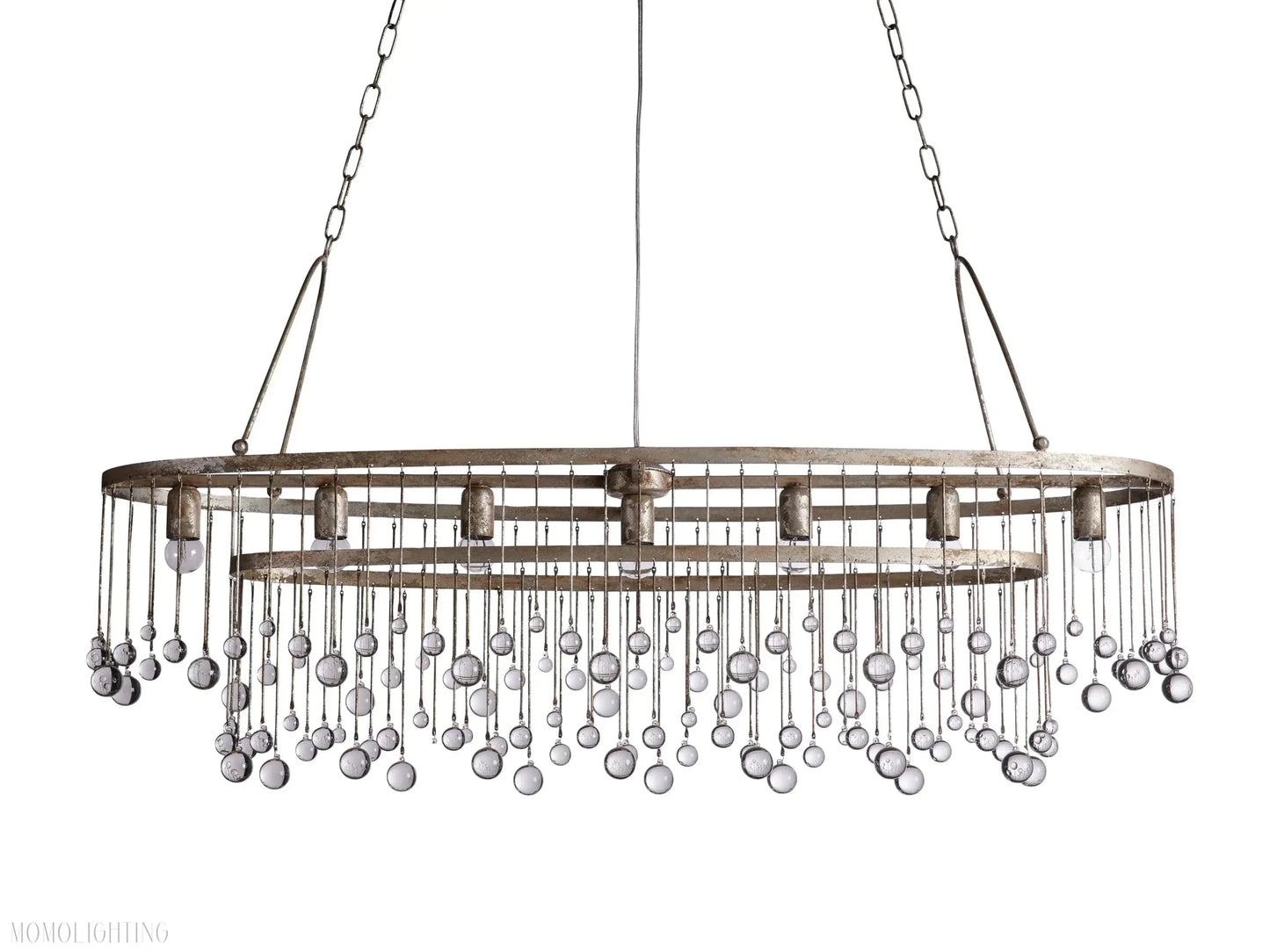 Aubrey 7 Light Oval Chandelier-Nobipets