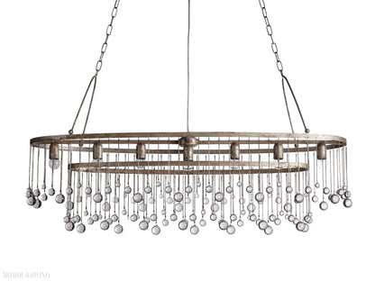 Aubrey 7 Light Oval Chandelier-Nobipets