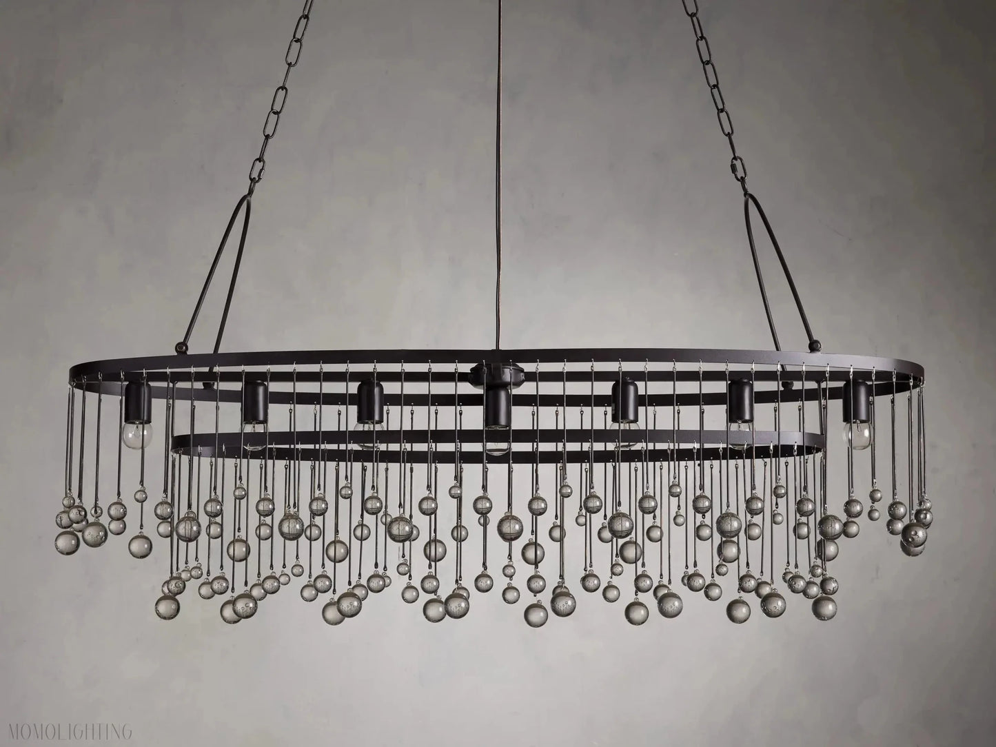 Aubrey 7 Light Oval Chandelier-Nobipets