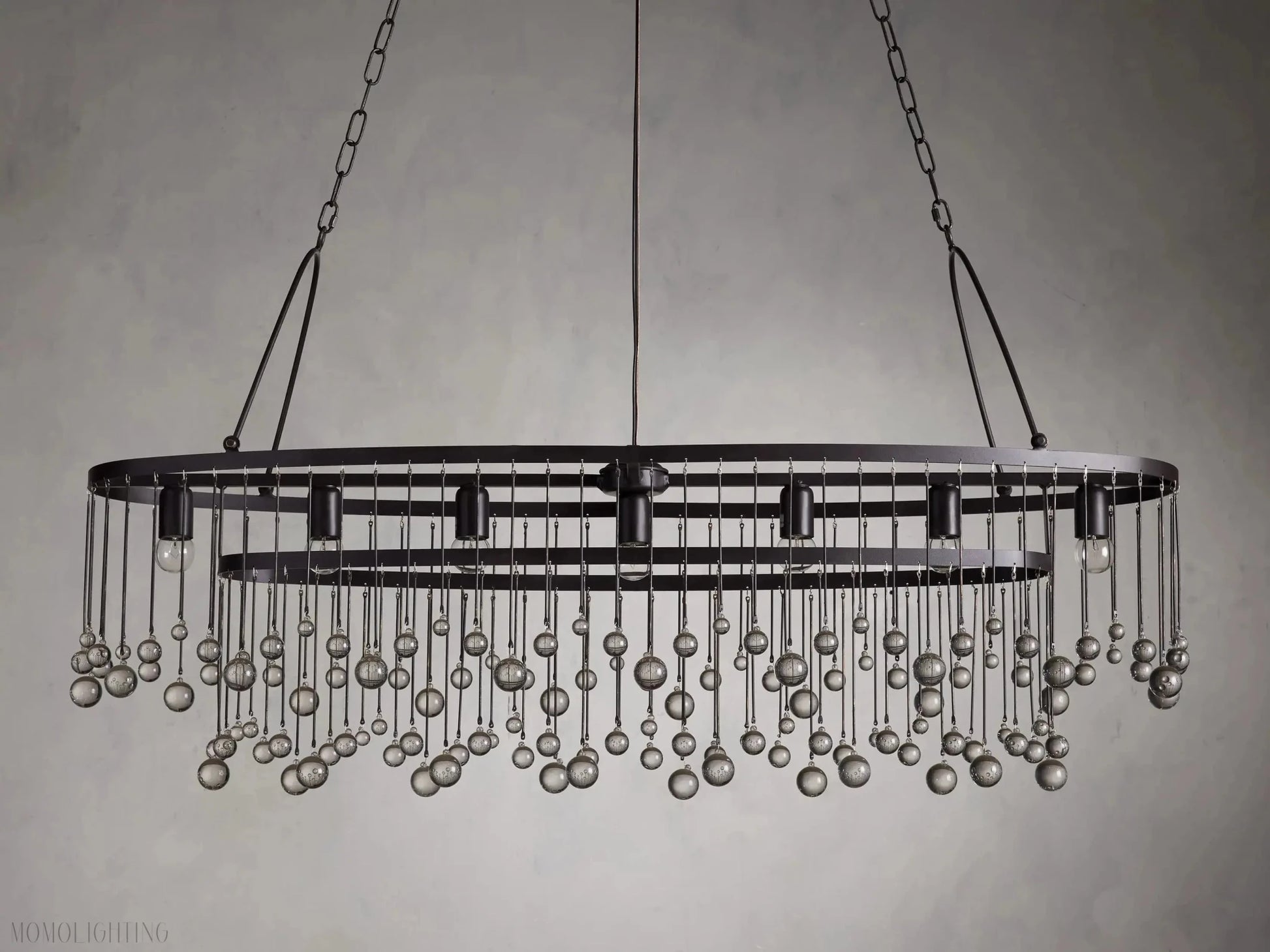 Aubrey 7 Light Oval Chandelier-Nobipets