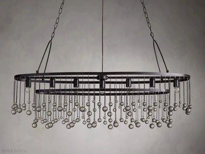 Aubrey 7 Light Oval Chandelier-Nobipets