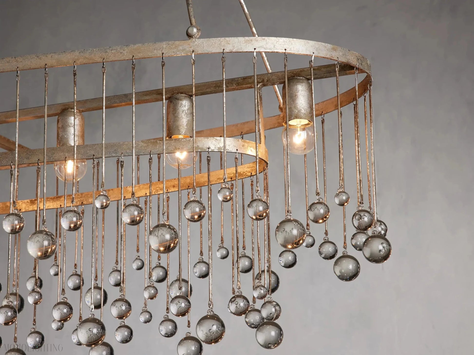Aubrey 7 Light Oval Chandelier-Nobipets
