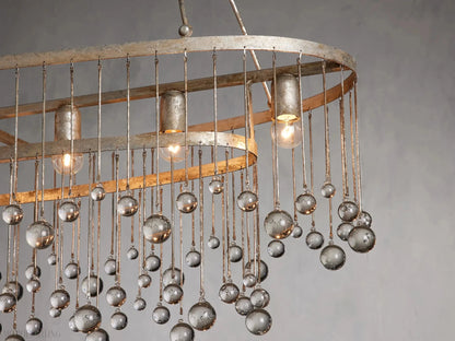 Aubrey 7 Light Oval Chandelier-Nobipets