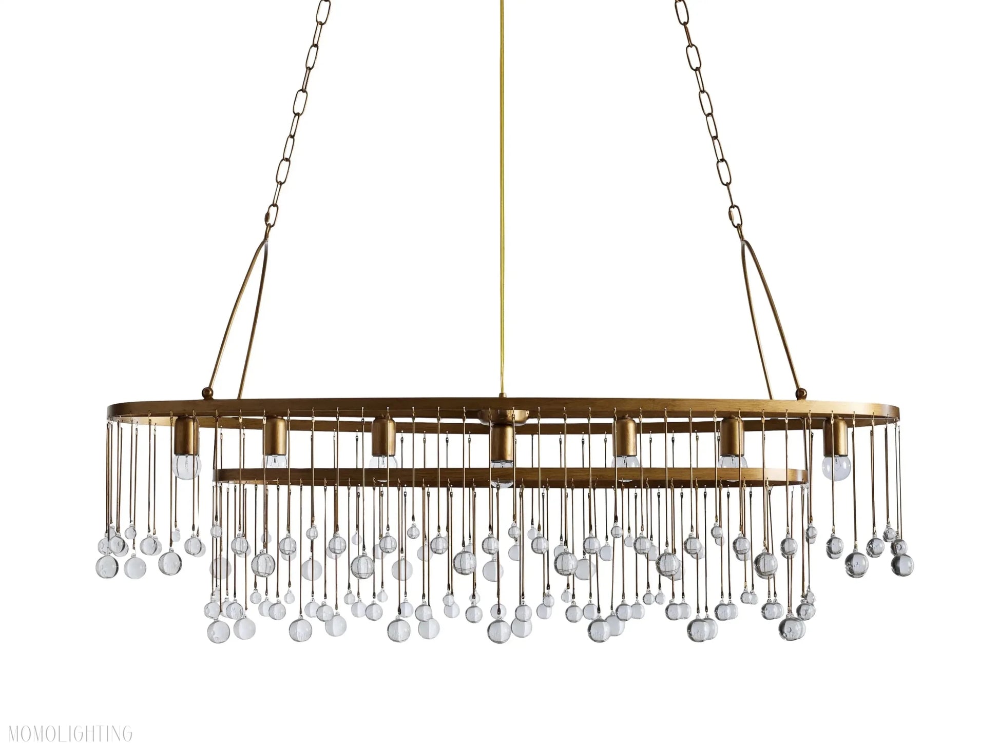 Aubrey 7 Light Oval Chandelier-Nobipets