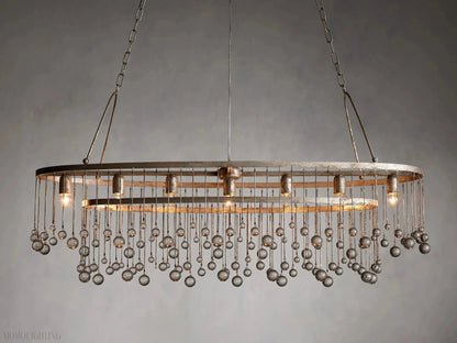 Aubrey 7 Light Oval Chandelier-Nobipets