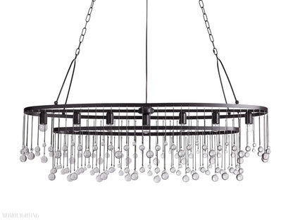 Aubrey 7 Light Oval Chandelier-Nobipets