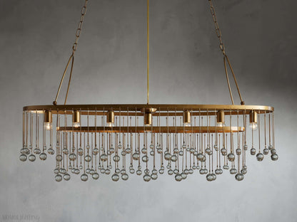 Aubrey 7 Light Oval Chandelier-Nobipets
