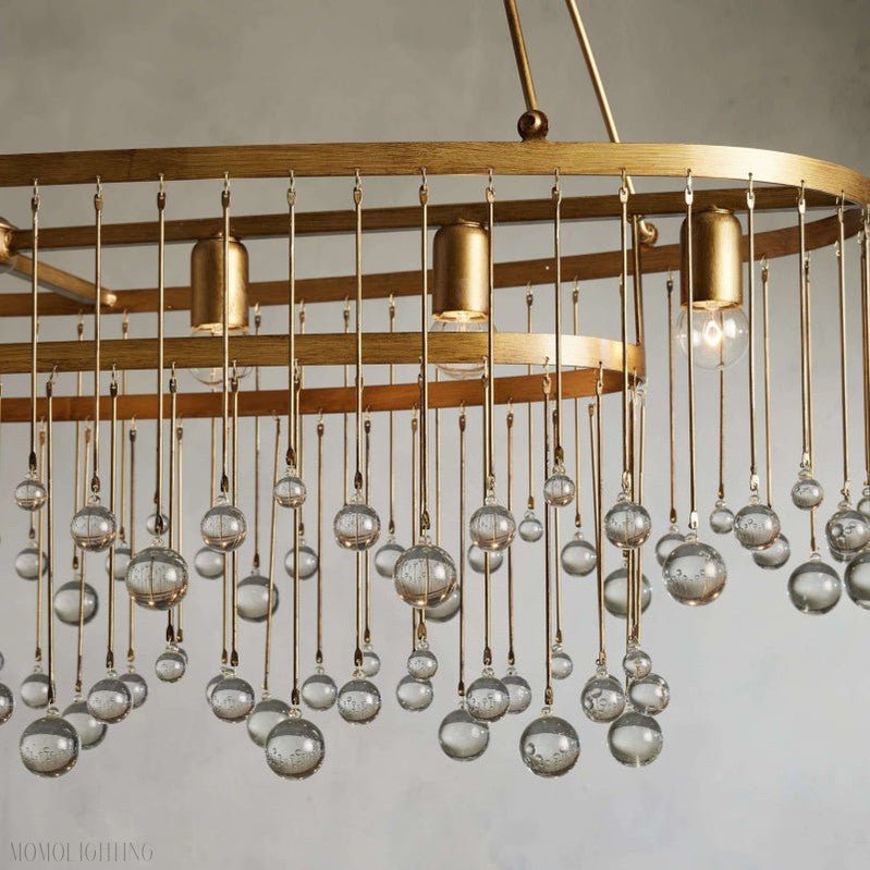 Aubrey Crystal Ball 7 Light Chandelier-Nobipets