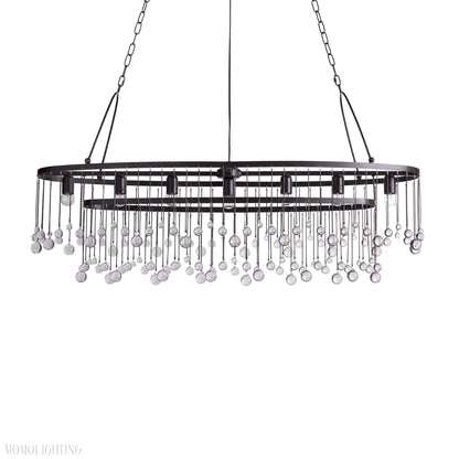 Aubrey Crystal Ball 7 Light Chandelier-Nobipets