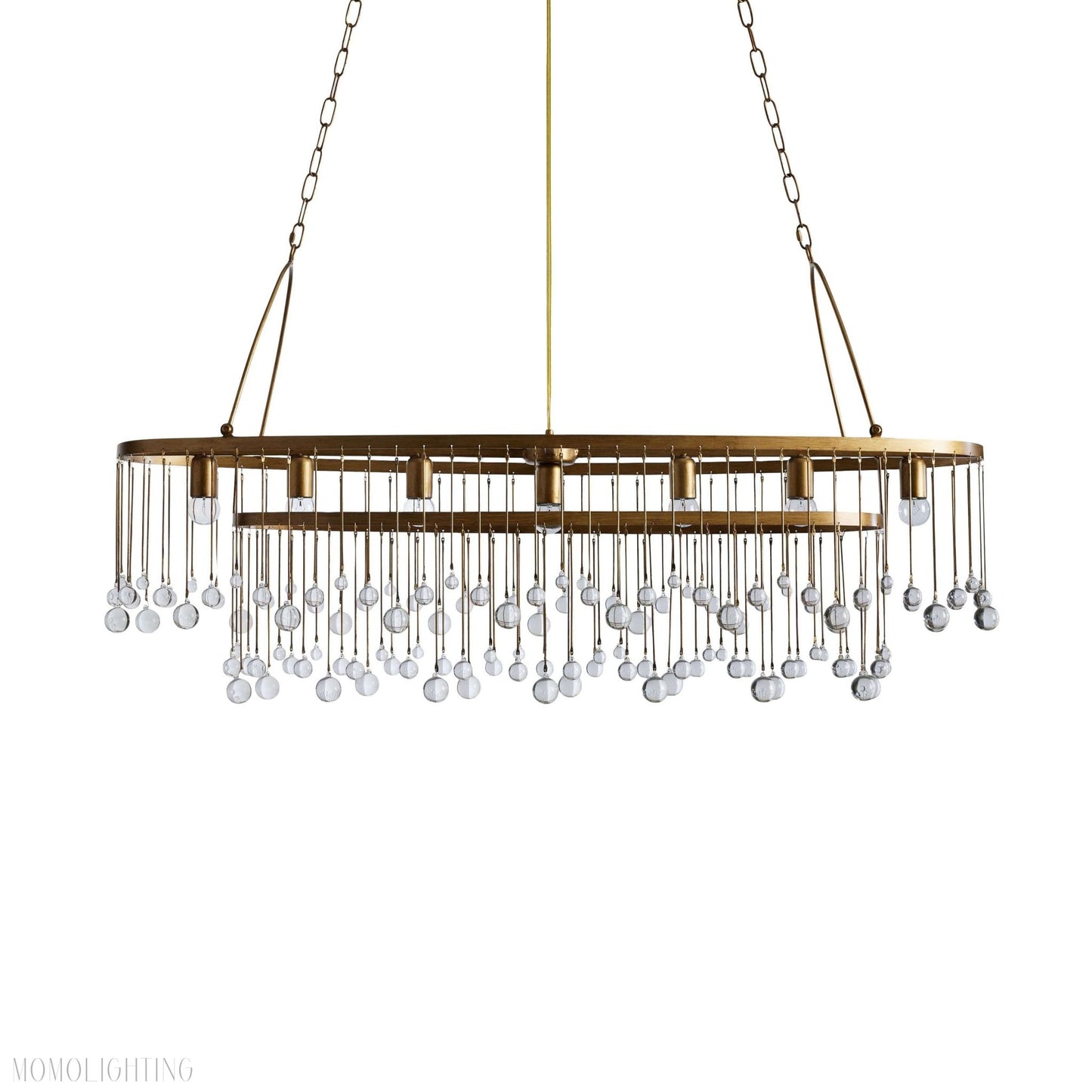 Aubrey Crystal Ball 7 Light Chandelier-Nobipets