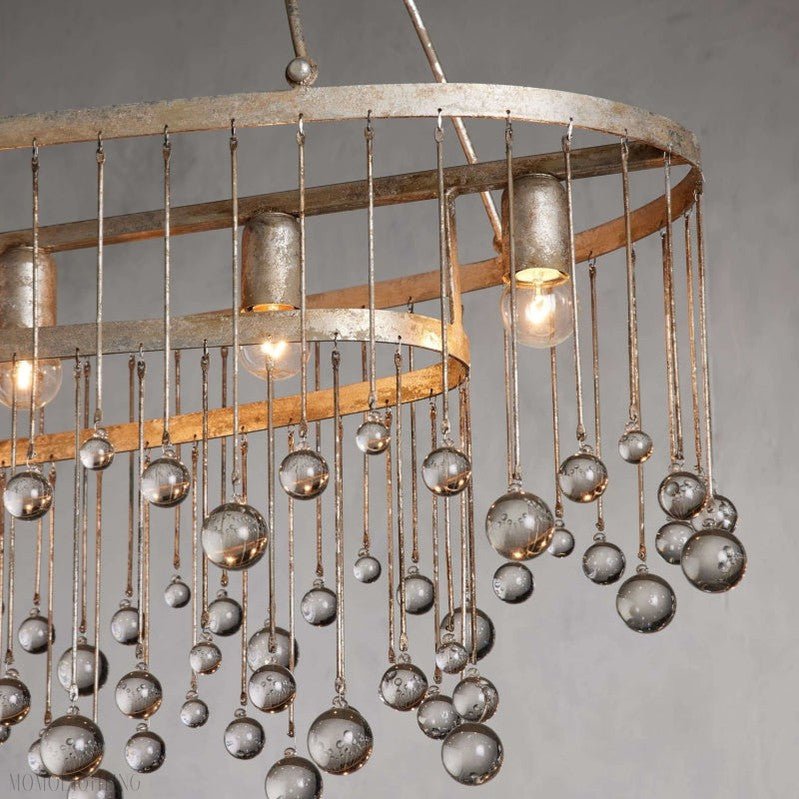 Aubrey Crystal Ball 7 Light Chandelier-Nobipets
