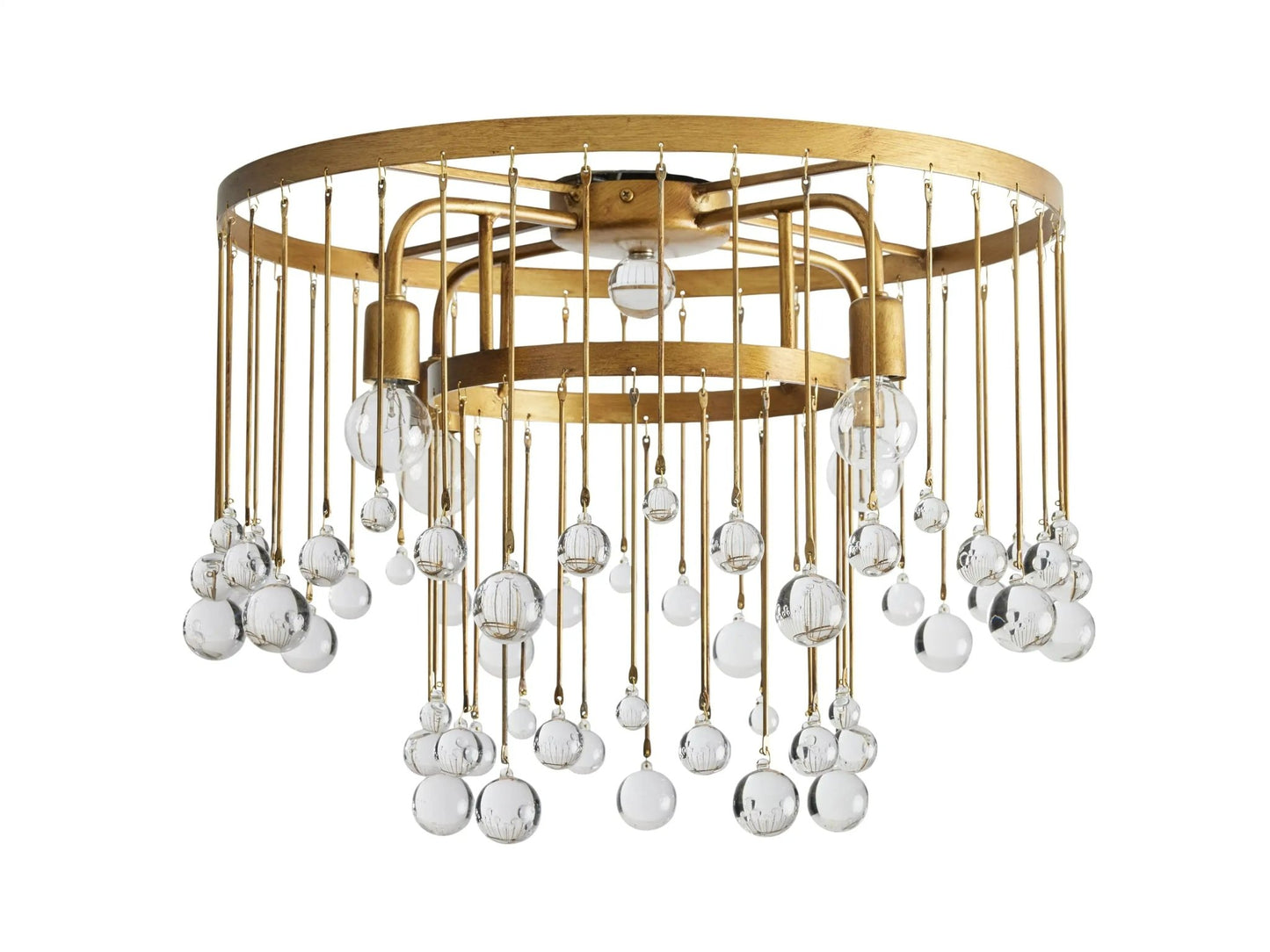 Aubrey Crystal Ball Flushmount Lamp