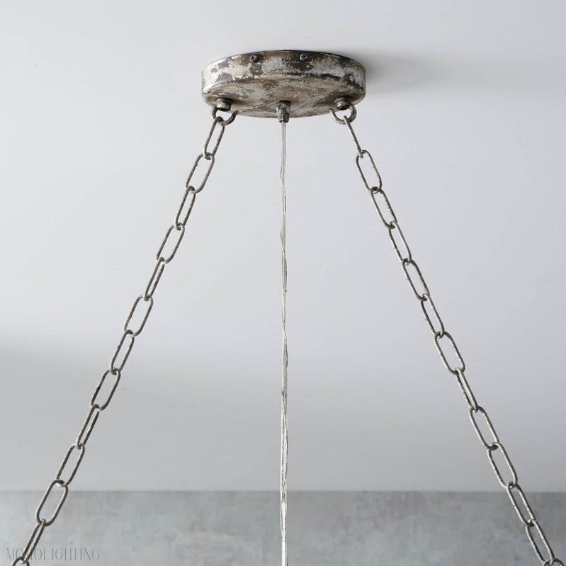Aubrey Crystal Ball Rectangular Chandelier 47'' 60''-Nobipets