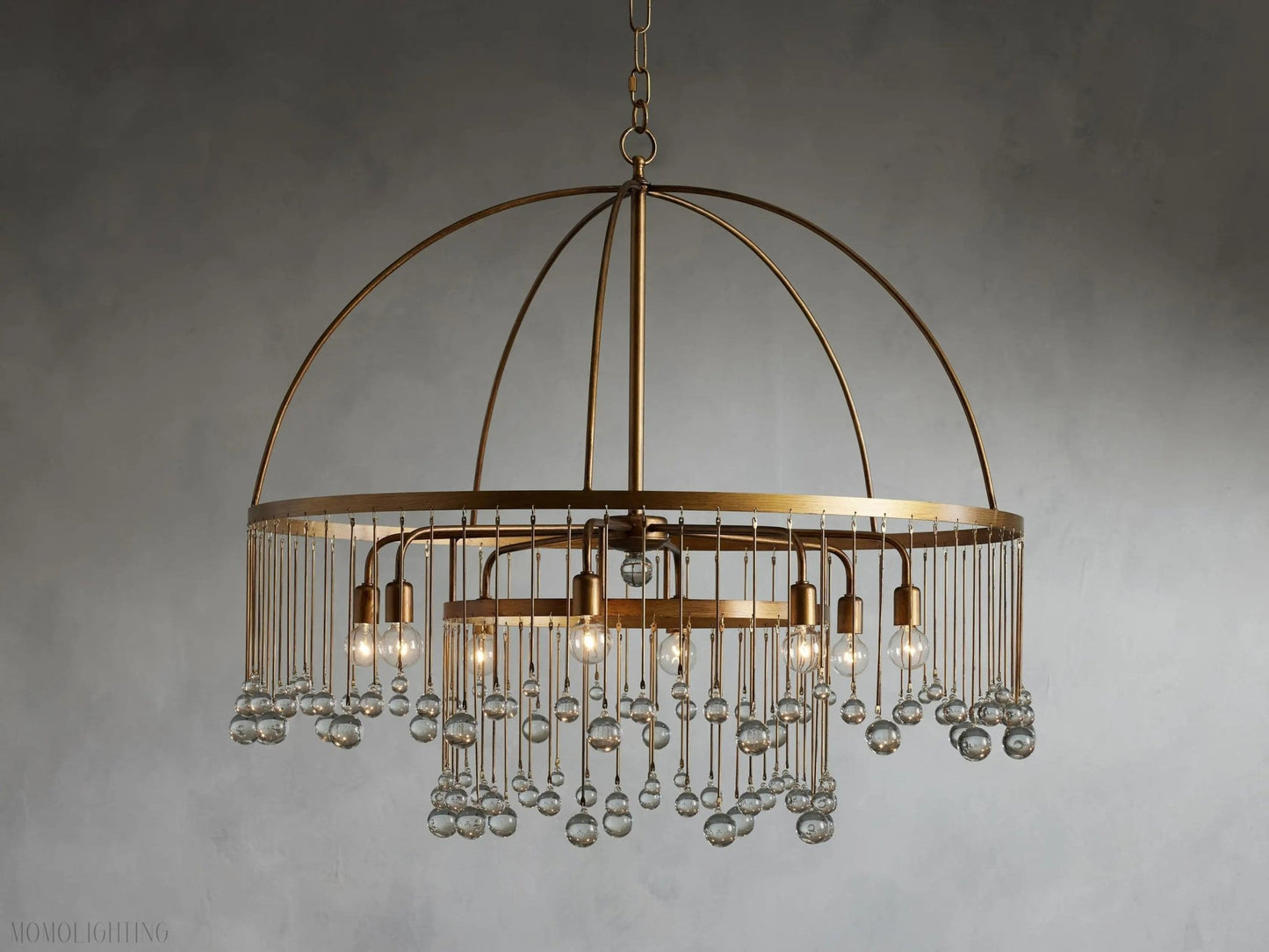 Aubrey Crystal Ball Round Chandelier 5 Light / 8 Light-Nobipets