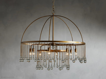 Aubrey Crystal Ball Round Chandelier 5 Light / 8 Light-Nobipets