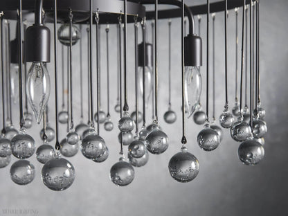 Aubrey Crystal Ball Round Chandelier 5 Light / 8 Light-Nobipets