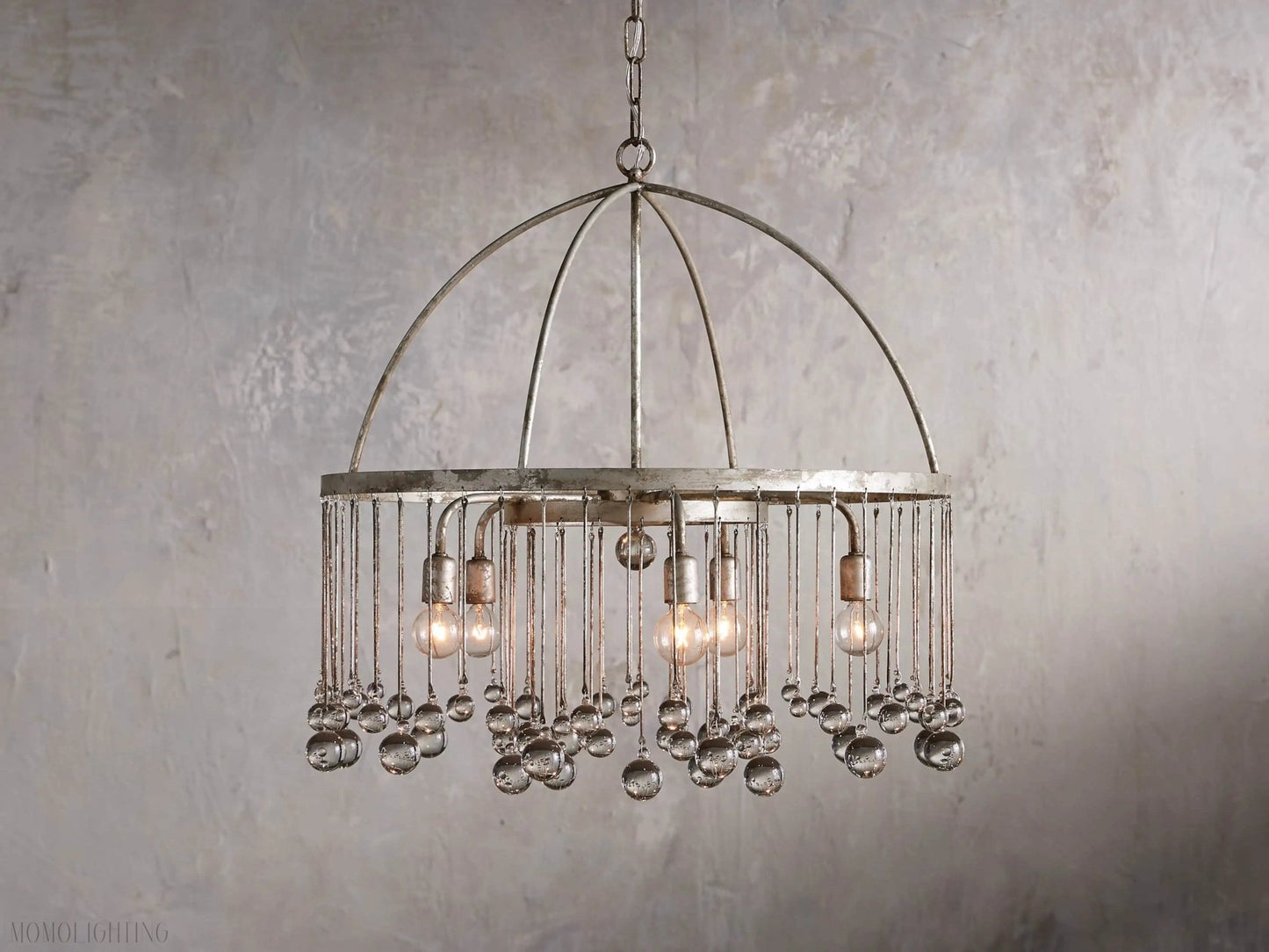 Aubrey Crystal Ball Round Chandelier 5 Light / 8 Light-Nobipets