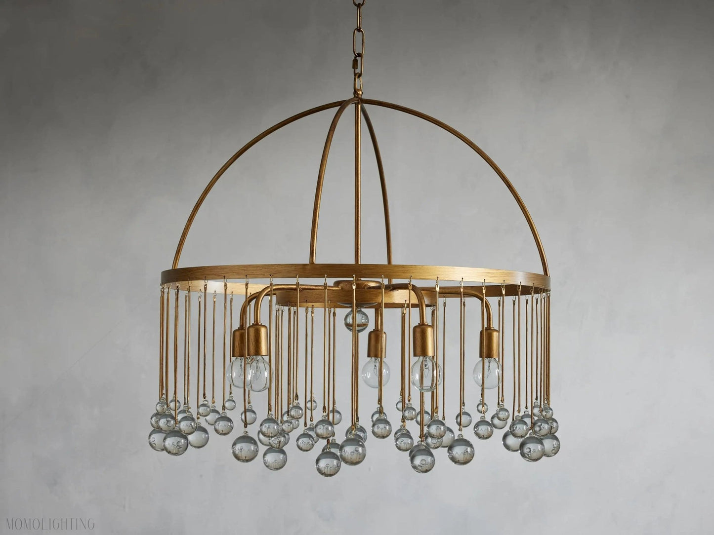 Aubrey Crystal Ball Round Chandelier 5 Light / 8 Light-Nobipets