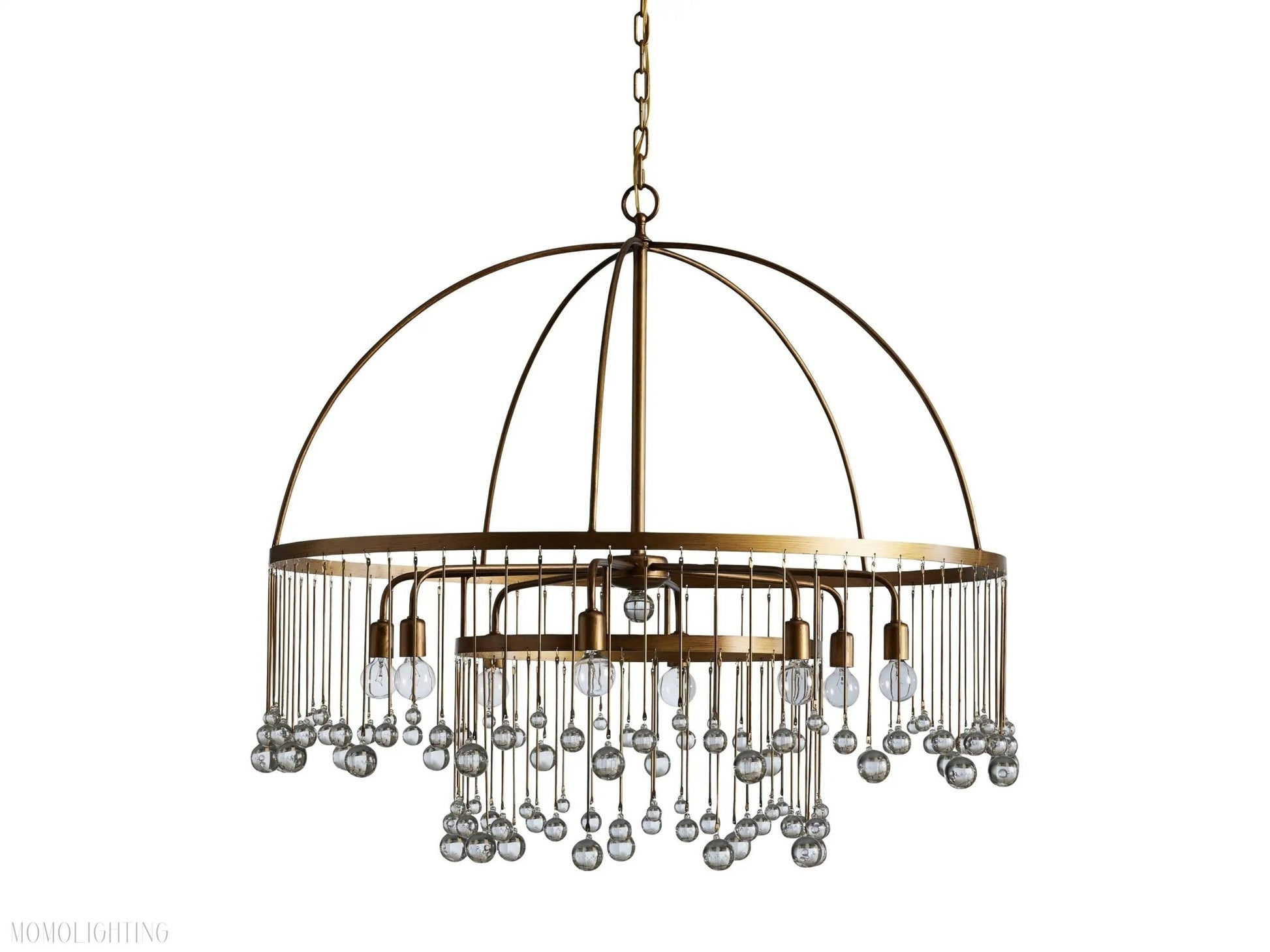 Aubrey Crystal Ball Round Chandelier 5 Light / 8 Light-Nobipets