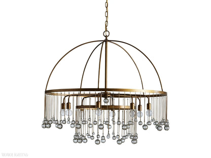 Aubrey Crystal Ball Round Chandelier 5 Light / 8 Light-Nobipets
