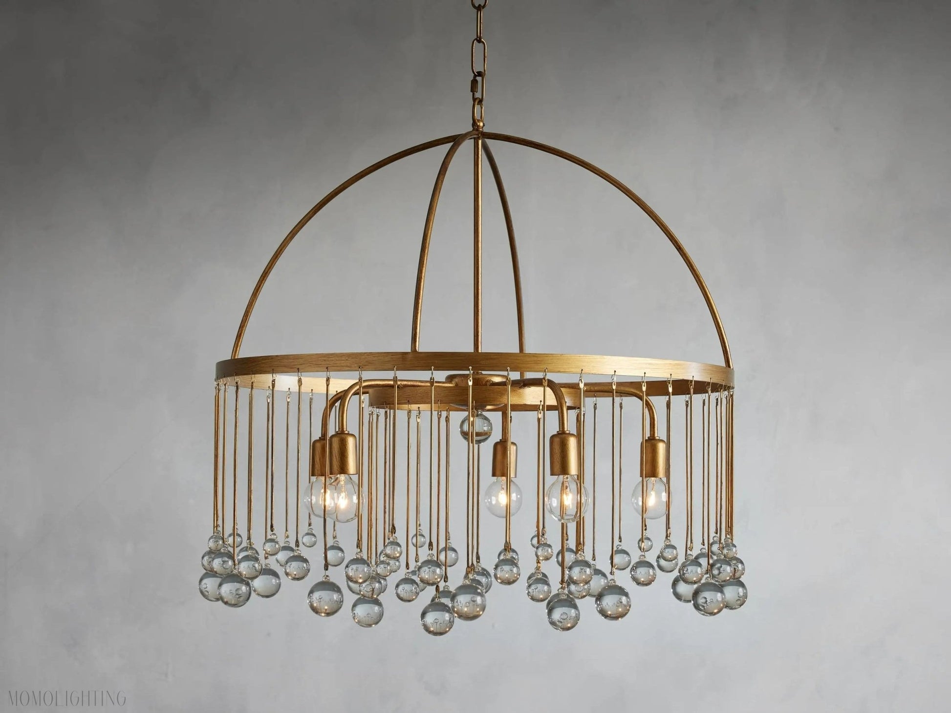 Aubrey Crystal Ball Round Chandelier 5 Light / 8 Light-Nobipets