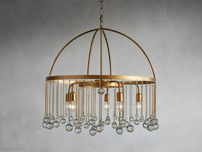 Aubrey Crystal Ball Round Chandelier 5 Light / 8 Light-Nobipets