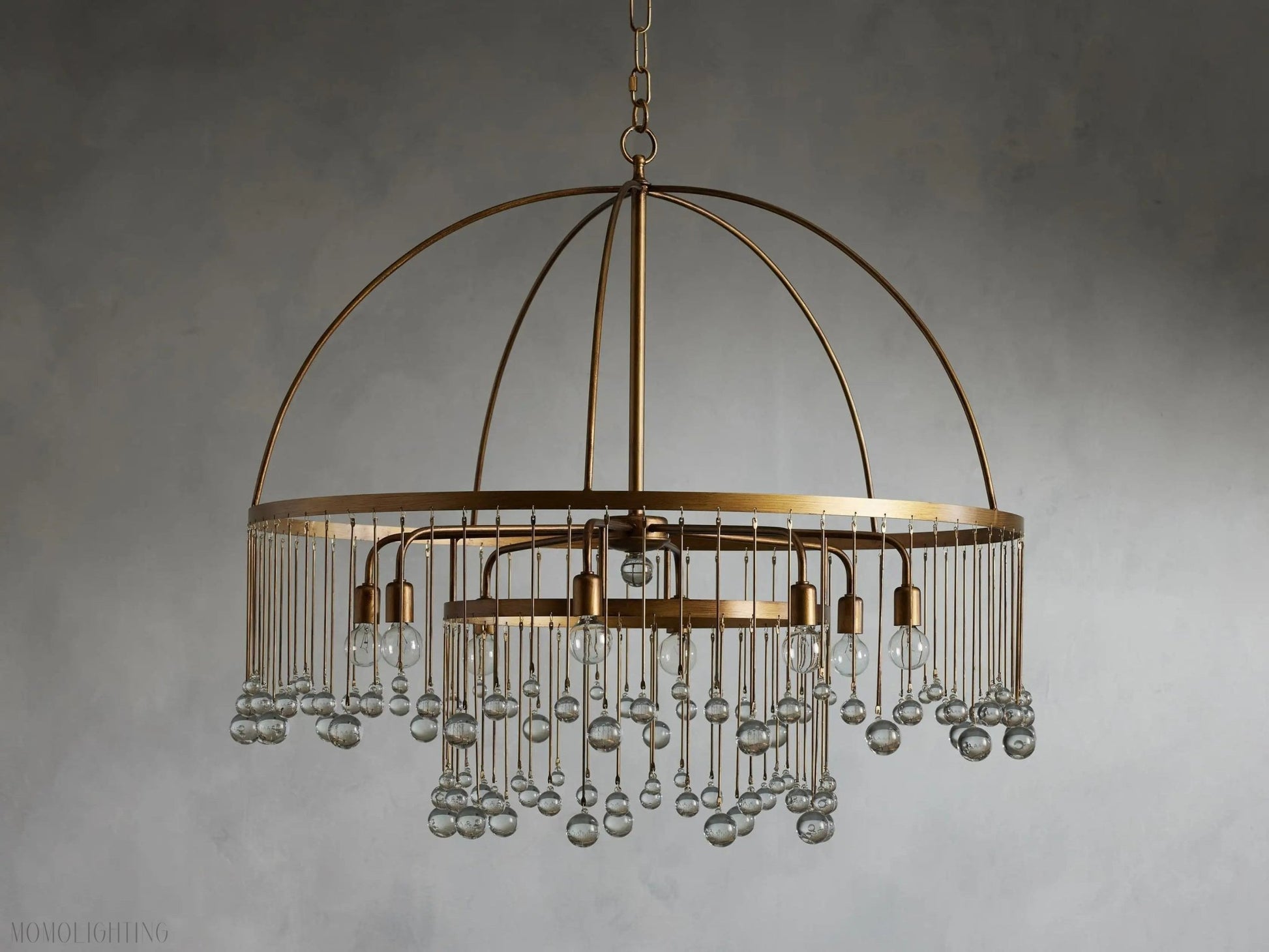 Aubrey Crystal Ball Round Chandelier 5 Light / 8 Light-Nobipets