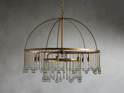 Aubrey Crystal Ball Round Chandelier 5 Light / 8 Light-Nobipets