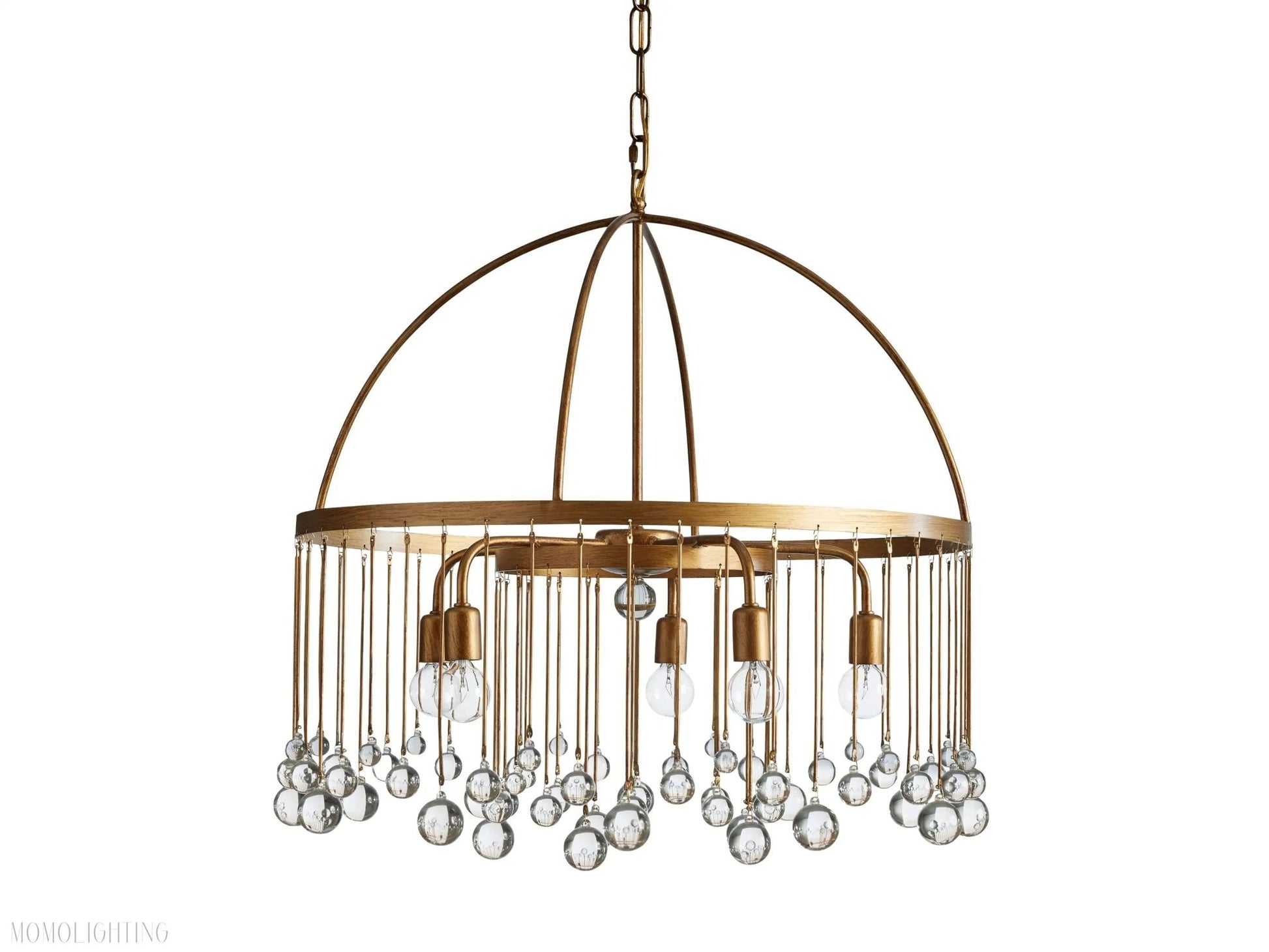 Aubrey Crystal Ball Round Chandelier 5 Light / 8 Light-Nobipets