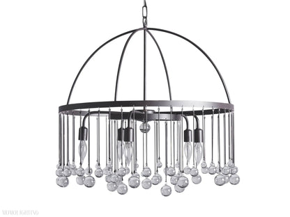 Aubrey Crystal Ball Round Chandelier 5 Light / 8 Light-Nobipets