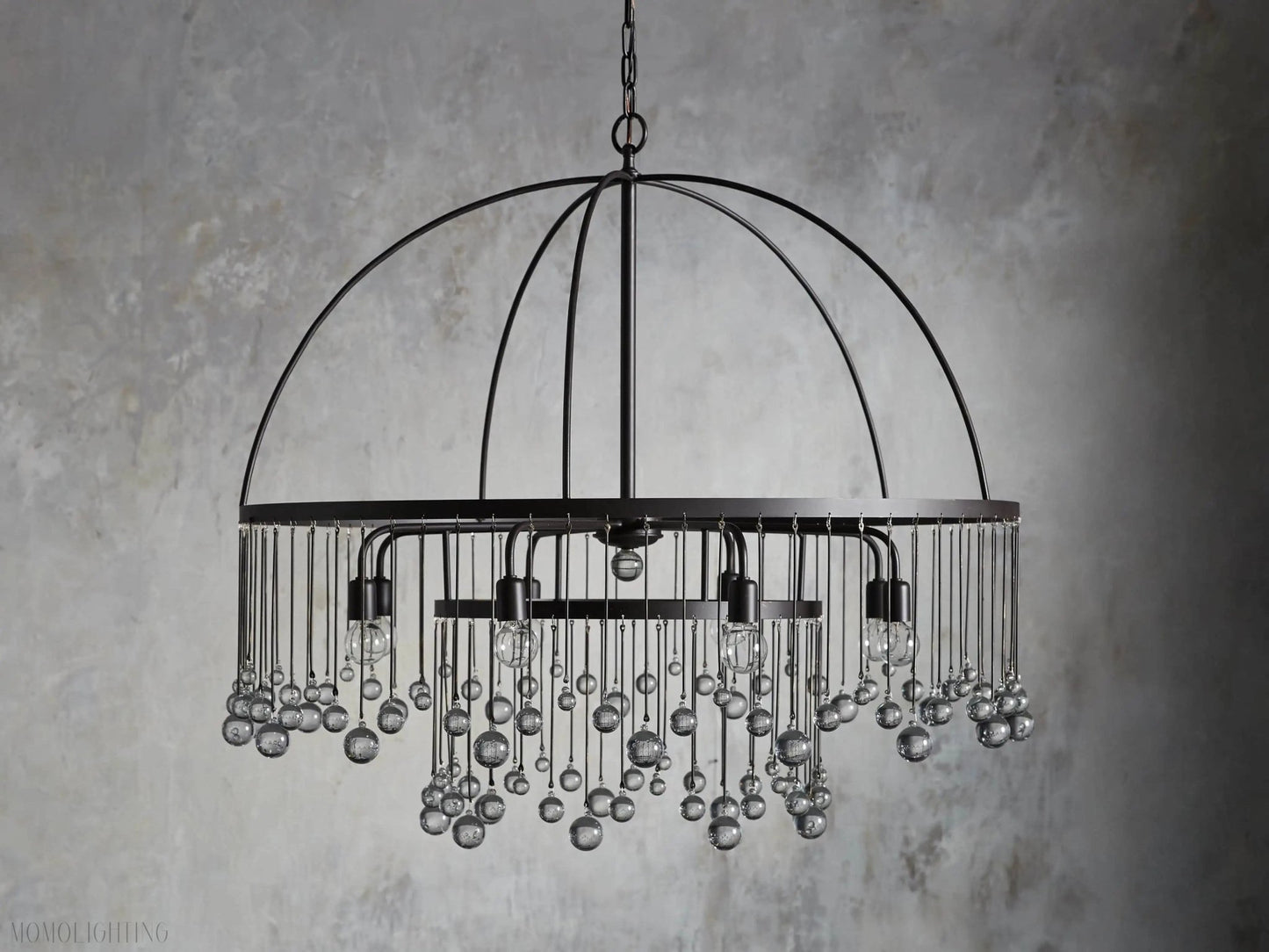 Aubrey Crystal Ball Round Chandelier 5 Light / 8 Light-Nobipets