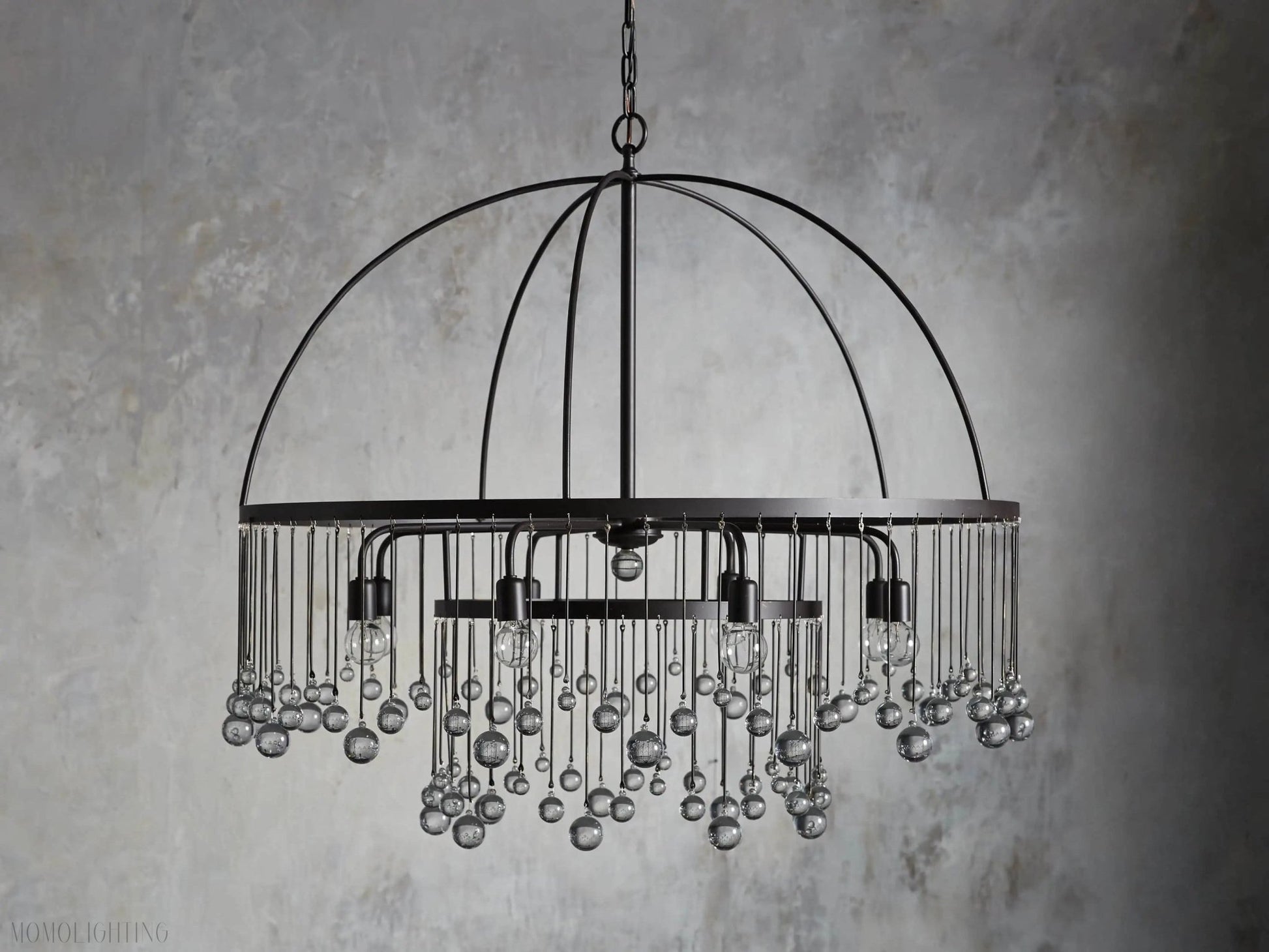 Aubrey Crystal Ball Round Chandelier 5 Light / 8 Light-Nobipets